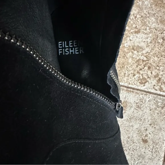 Eileen Fisher tall suede Black Knee-High Women's Boots