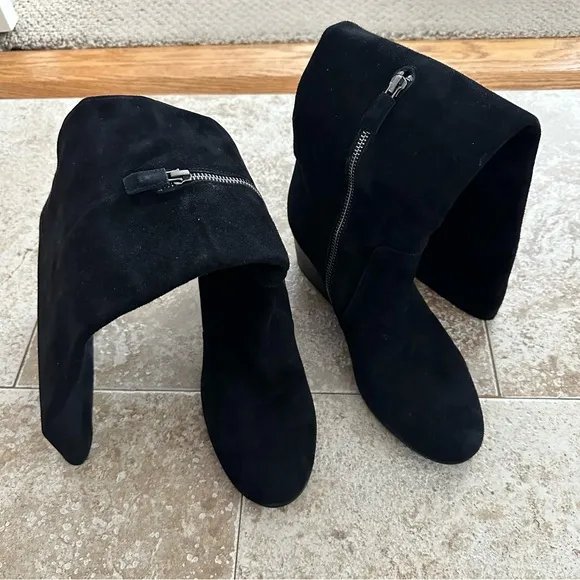 Eileen Fisher tall suede Black Knee-High Women's Boots