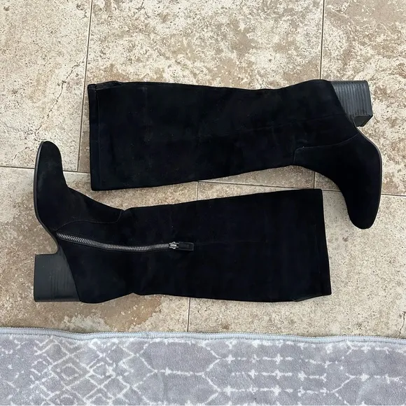 Eileen Fisher tall suede Black Knee-High Women's Boots