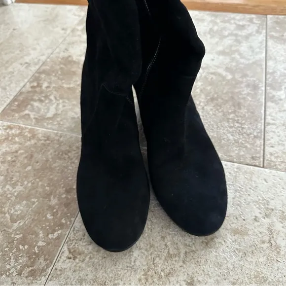 Eileen Fisher tall suede Black Knee-High Women's Boots