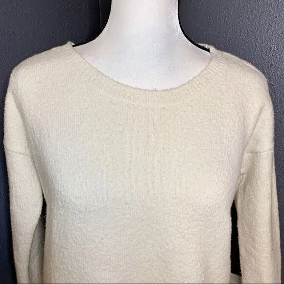 Eileen Fisher tunic sweater with rolled hem
