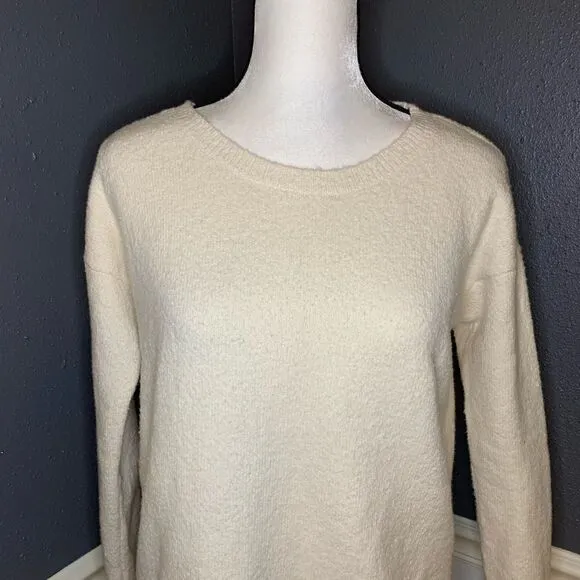 Eileen Fisher tunic sweater with rolled hem