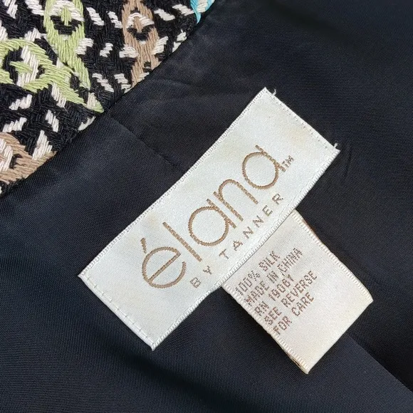 'ELANA byTANNER LADIES PURE SILK LUXURY BLAZER (NO CLOSURE)