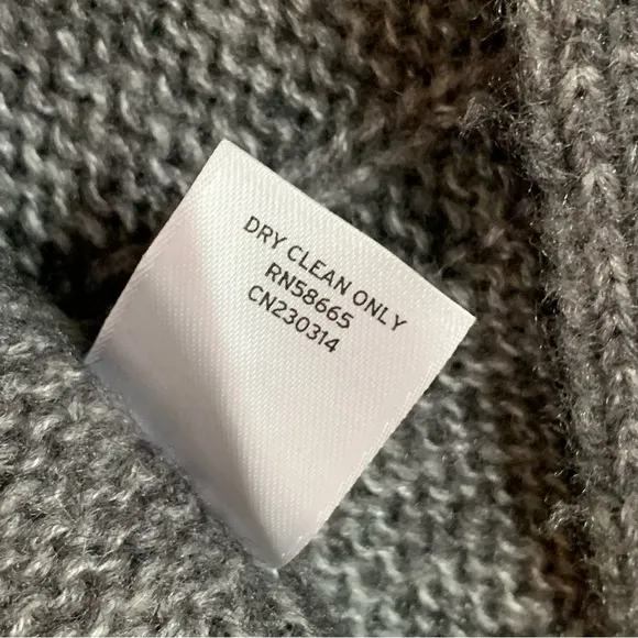 EUC! Caslon sweater cardigan vest large L gray grey shawl collar lapel like new