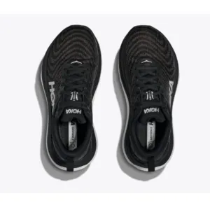 EUC Hoka Black White Womens Gaviota 5 Walking Running Sneakers 8B (Faded Stain)