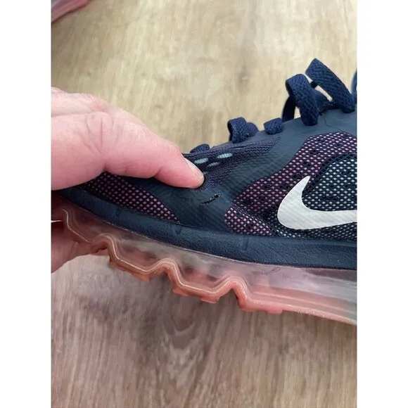 EUC Nike Air Max 2013 Women's Midnight Navy Sail Pink