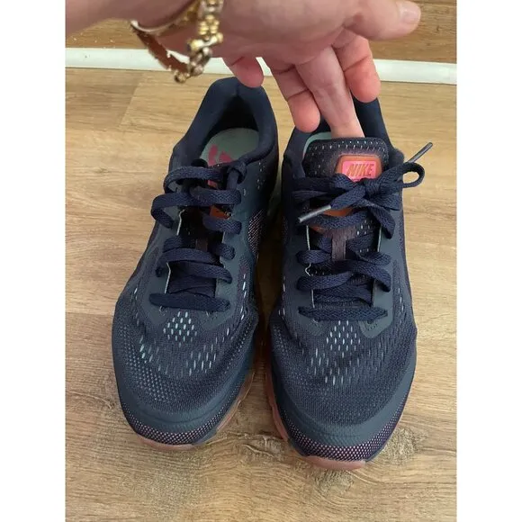 EUC Nike Air Max 2013 Women's Midnight Navy Sail Pink