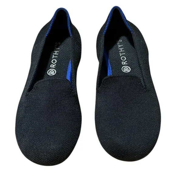 EUC - Rothy’s Kid Loafers - black - Size 1