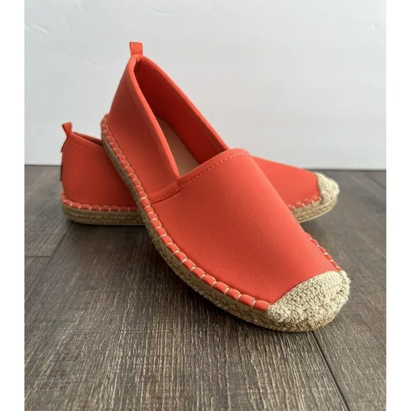 EUC SEA STAR BEACHWEAR Women Beachcomber Orange Espadrille Water Shoes Sz 8