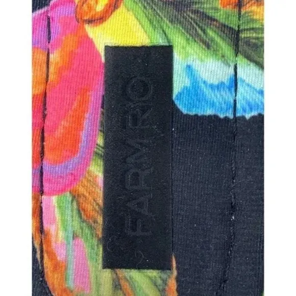 Farm Rio Cashew Crochet Puffy Flip flops Sandals Size 8 NWT