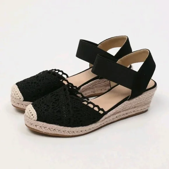 Fashionable Women's Wedge Heel Simple Casual Holiday Sandals