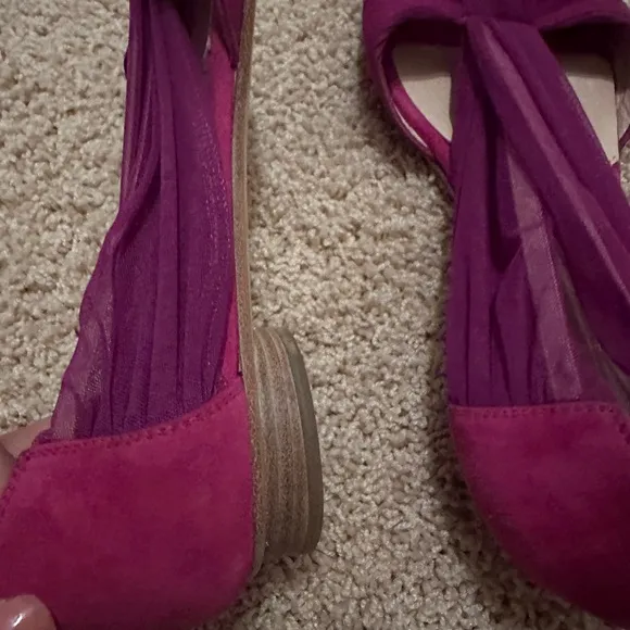 Fendi Pink Sandals with Ankle Wrap and Cut-Out Design