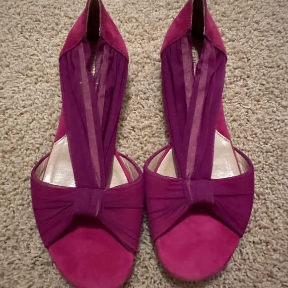 Fendi Pink Sandals with Ankle Wrap and Cut-Out Design