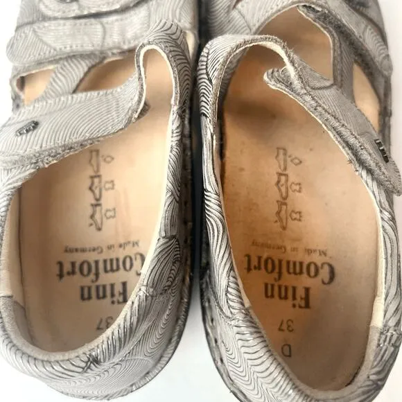 FINN COMFORT Gomera Sandals Taupe Bronze Sz 6.5