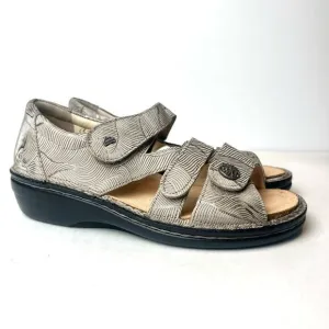 FINN COMFORT Gomera Sandals Taupe Bronze Sz 6.5