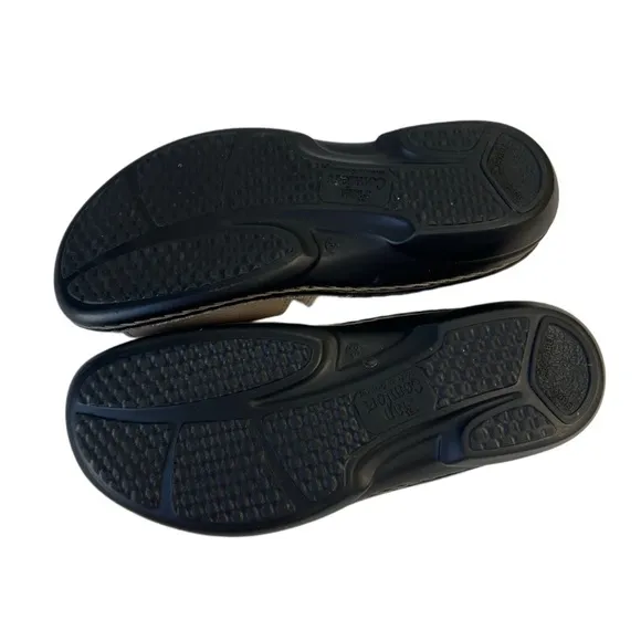 Finn Comfort Gomera Tan Sandals Adjustable Straps 38 7.5