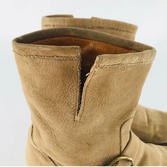 Fiorentini   Baker Eli Eternity Leather Suede Biker Boots Tan Size 7