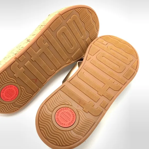 FitFlop Women's Gold Slide Sandals