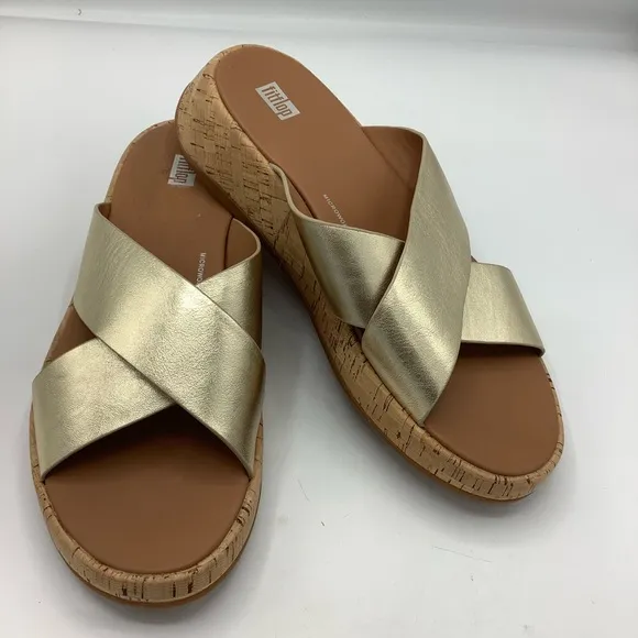 FitFlop Women's Gold Slide Sandals