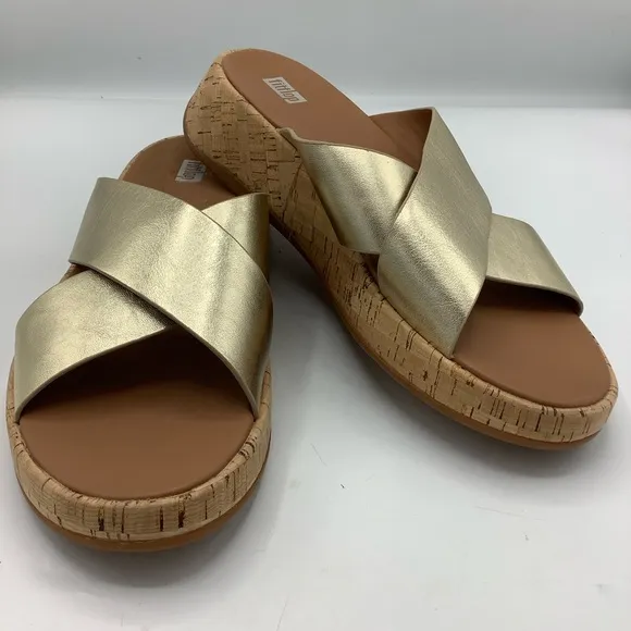 FitFlop Women's Gold Slide Sandals