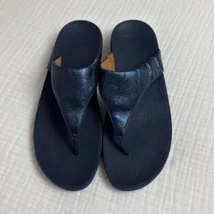 FITFLOP Womens LULU Navy Blue Sandals Summer Classic Comfort Size US 11