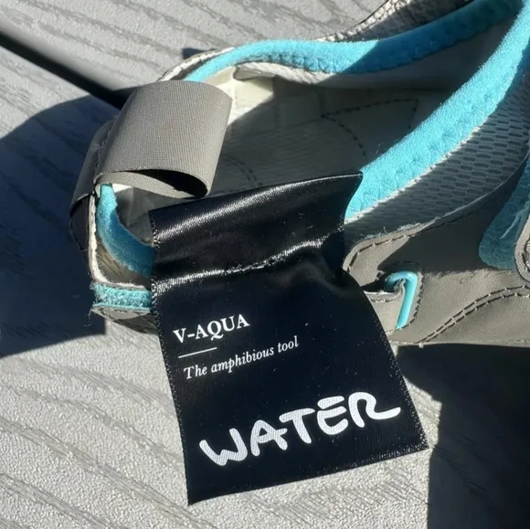 FIVEFINGERS V-Aqua Women's Light Grey Blue Vibram Water Shoes Size 8.5-9