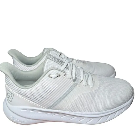 FootJoy Flex Golf Shoes StratoLite White 56286 9.5W Men's NWT Lightweight
