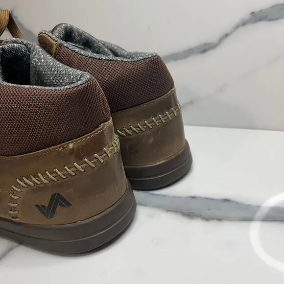 Forsake Phil Mid Waterproof Sneakers Boots Mens Sz 12 Brown Shoes Leather Walnut