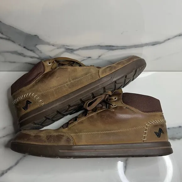 Forsake Phil Mid Waterproof Sneakers Boots Mens Sz 12 Brown Shoes Leather Walnut