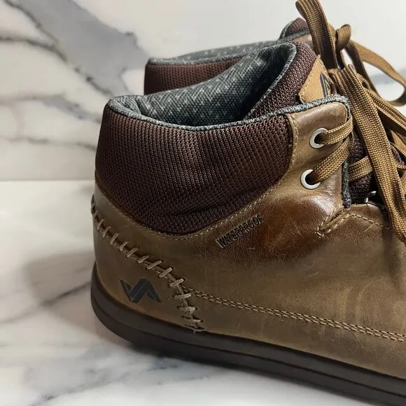 Forsake Phil Mid Waterproof Sneakers Boots Mens Sz 12 Brown Shoes Leather Walnut