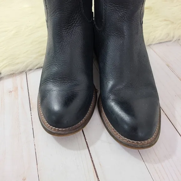Franco Sarto Haleen Over The Knee Boots black leather studded womens size 6