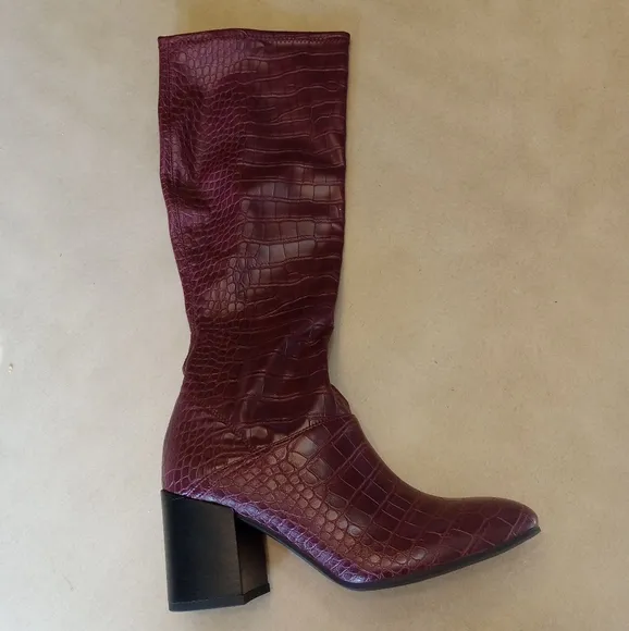 Franco Sarto Tribute Hight Shaft Multiberry Boots Size 7.5