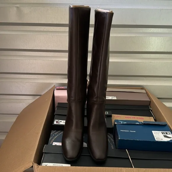 Franco Sarto Womens Tiera High Leather Tall Knee-High Boots