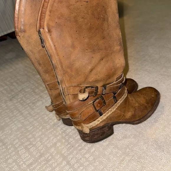 Free bird by Steven drover tall boots tan