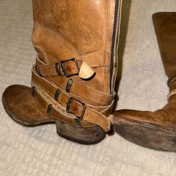 Free bird by Steven drover tall boots tan