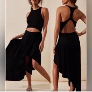 Free People FP Beach‎ Bethany Midi Dress Size M Cut Out FREE-EST NWT Bohemian