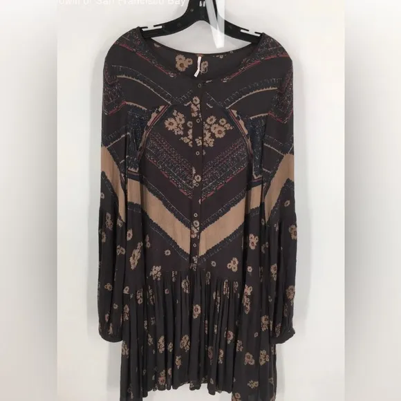 Free People From your Heart Midi Shift Dress