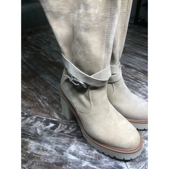 Free People Jasper Boots Knee High Tall Tan NEW 6 US