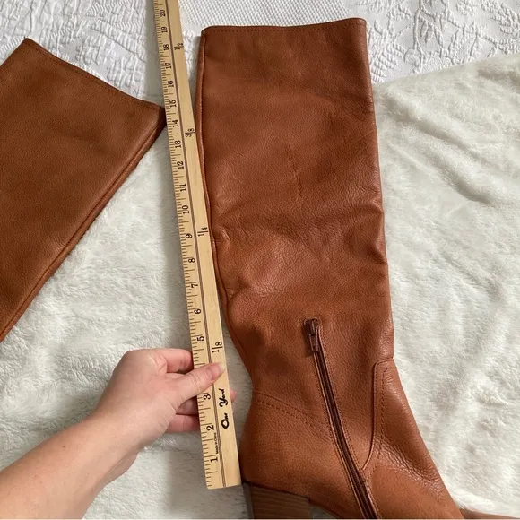 Free People Riley tall slouch boots pebble leather size 39, 8.5-9