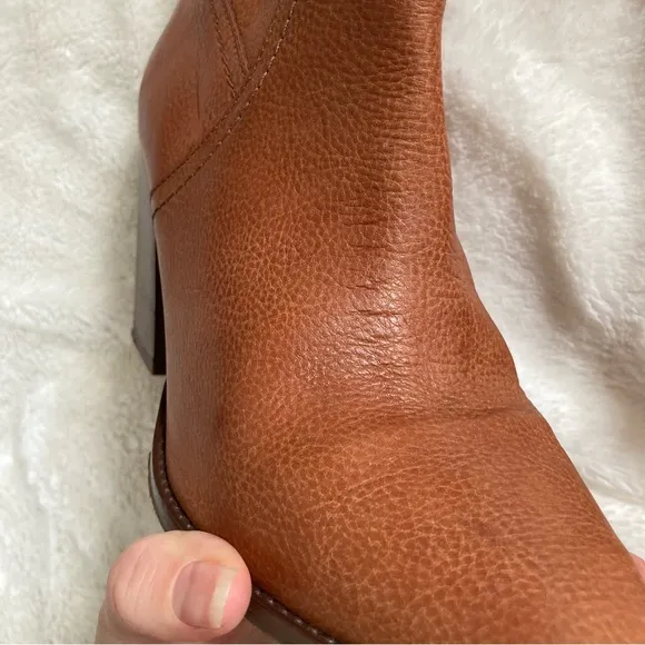 Free People Riley tall slouch boots pebble leather size 39, 8.5-9
