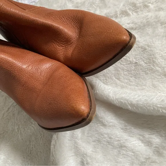 Free People Riley tall slouch boots pebble leather size 39, 8.5-9