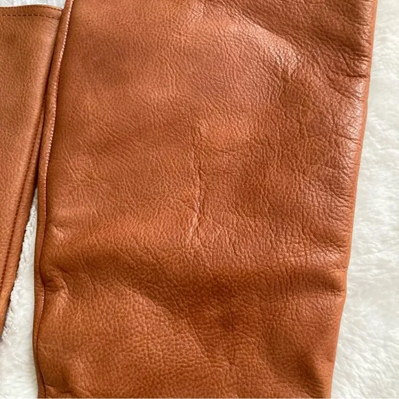 Free People Riley tall slouch boots pebble leather size 39, 8.5-9