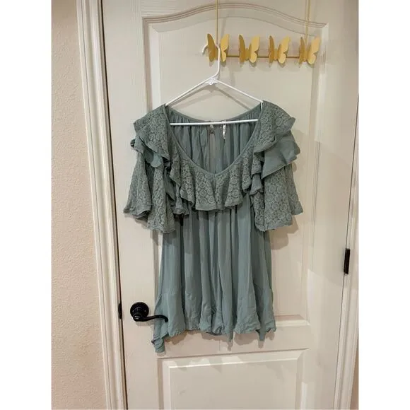 Free People Rush For Ruffles Romper NWOT Size XS