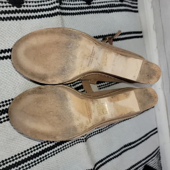 FREE PEOPLE TERRACE PLATFORM SUEDE WEDGE SANDALS, SZ 10 / 41
