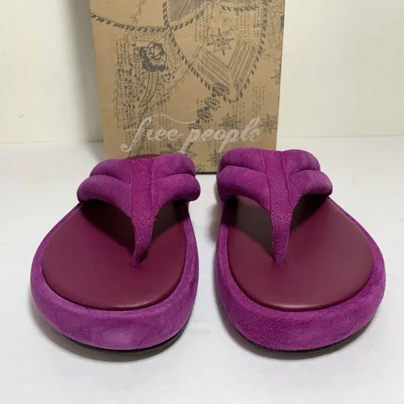 Free People Wonderland Thong Sandals Flip Flops Verbena Size 37 US 7 NEW