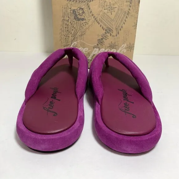 Free People Wonderland Thong Sandals Flip Flops Verbena Size 37 US 7 NEW