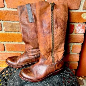 Freebird-BRUSL Tall brown leather‎ boots- Size 6