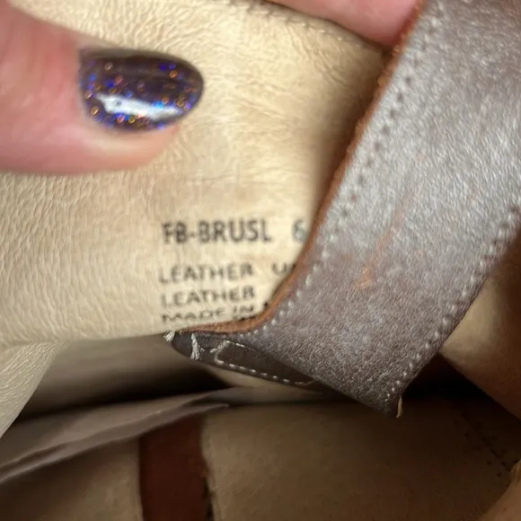 Freebird-BRUSL Tall brown leather‎ boots- Size 6