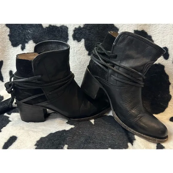 Freebird by Steven Casey Boot In Black Leather Size 7