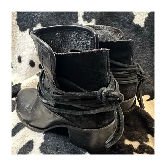 Freebird by Steven Casey Boot In Black Leather Size 7